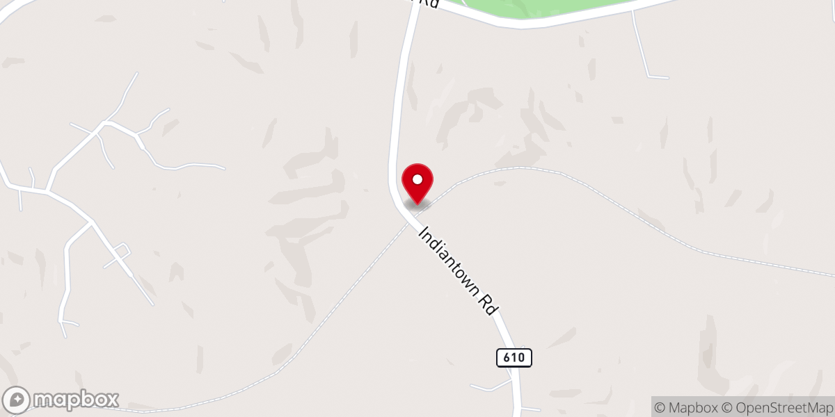 Map showing location of Dahlgren Railroad Heritage Trailhead