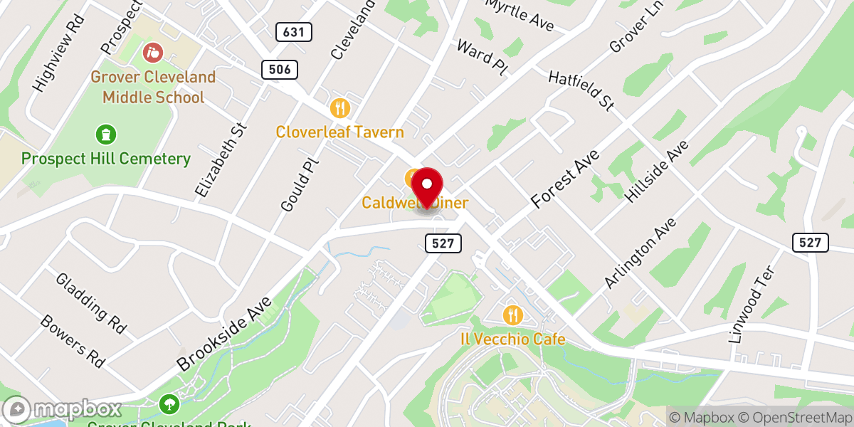 Map showing location of First Presbyterian Church Nursery School
