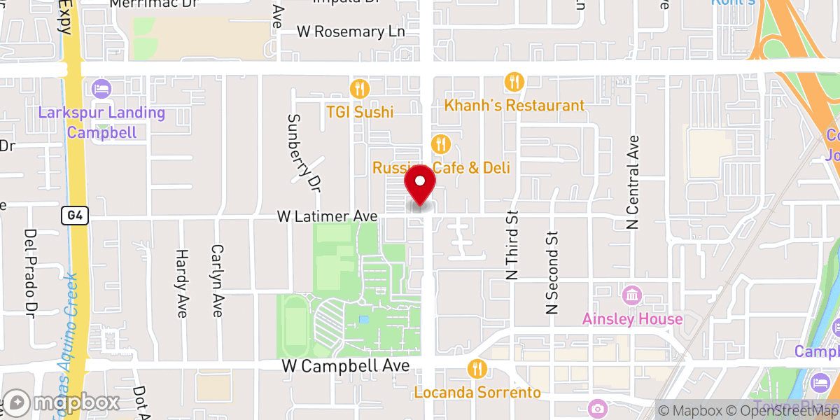 Map showing location of Northern California Bible College