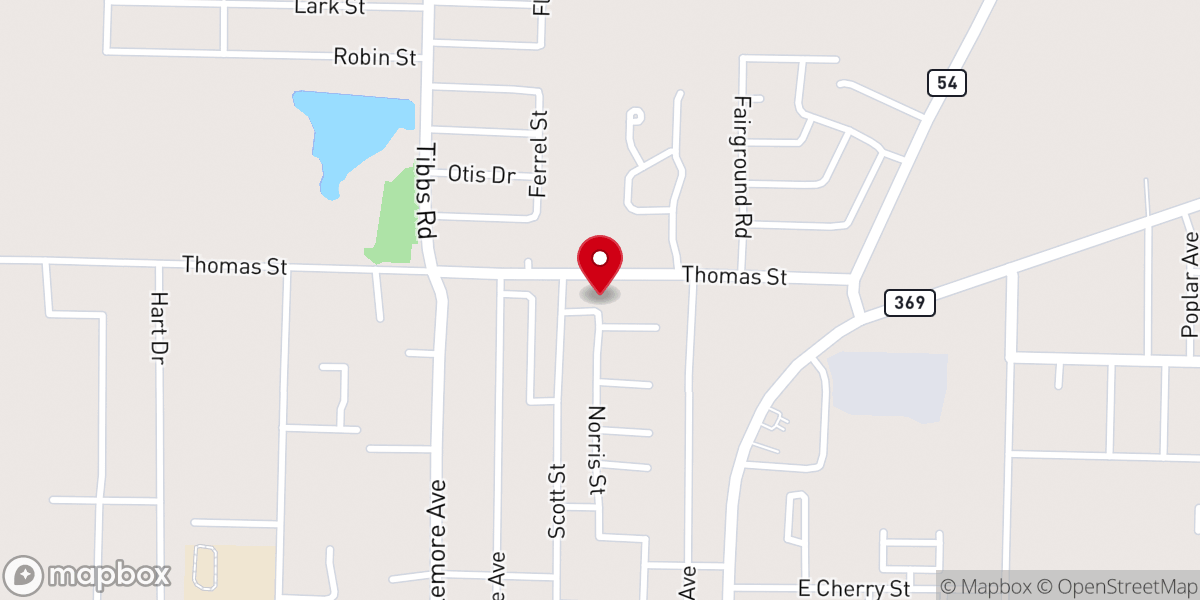 Map showing location of Church of the Lord Jesus Christ