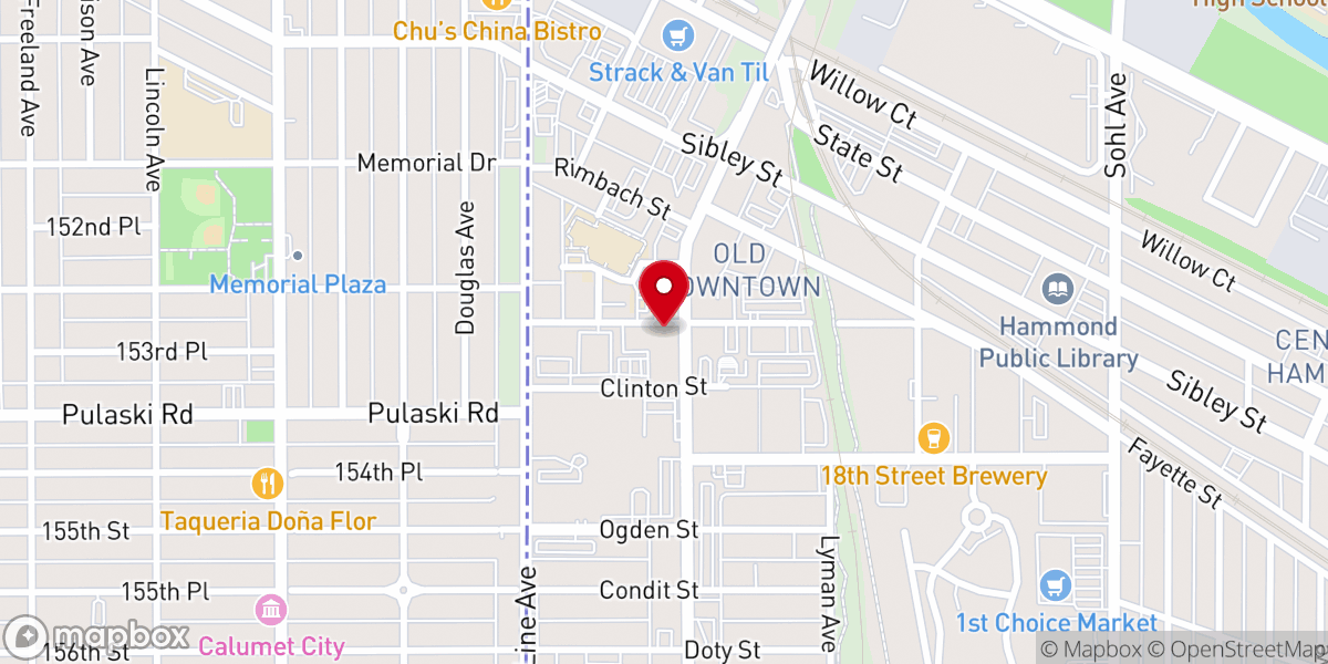Map showing location of St Joseph Church