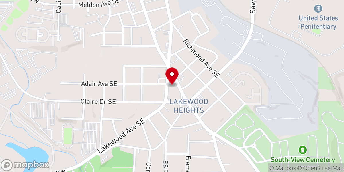 Map showing location of Lakewood Church of Hope