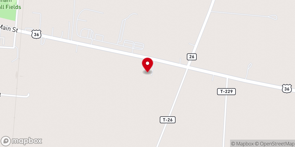 Map showing location of First Church of God