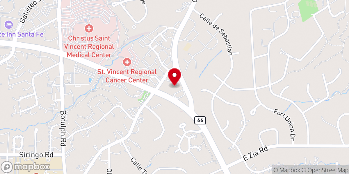 Map showing location of Christ Lutheran (ELCA) Church