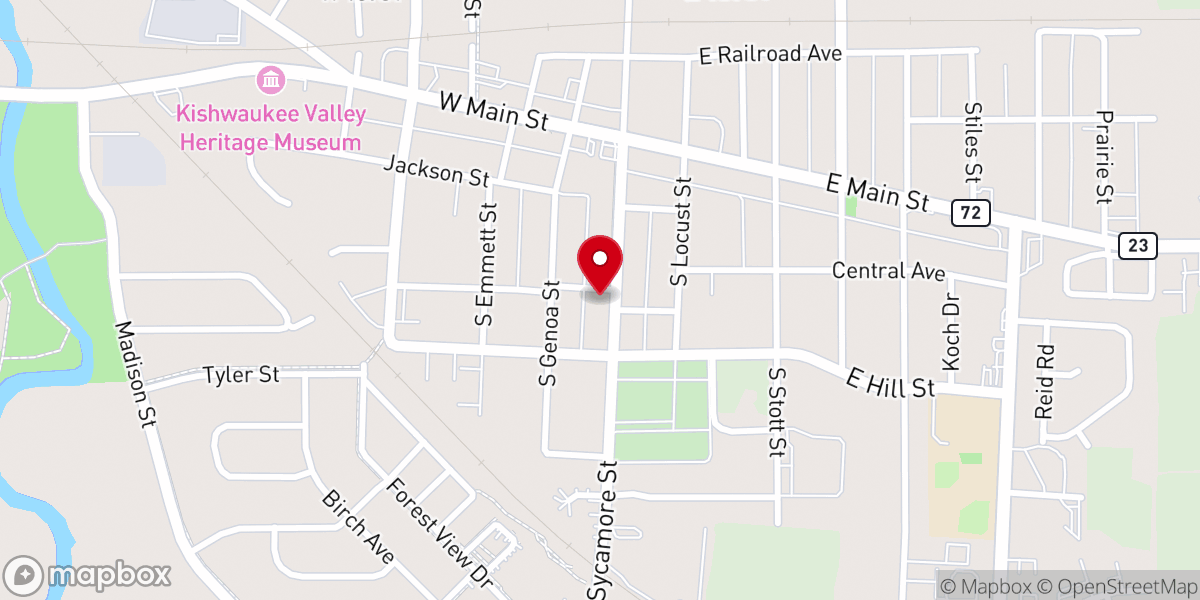 Map showing location of Iglesia Apostolica Vida Nueva