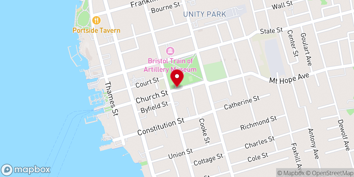 Map showing location of Bristol Waterfront Historic District