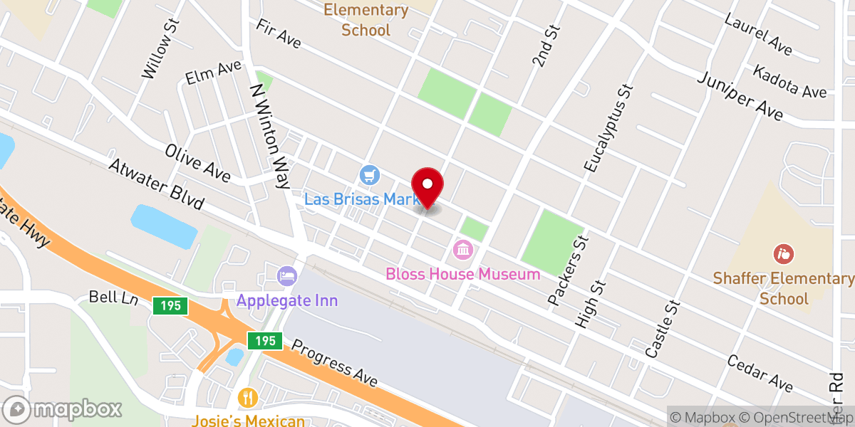 Map showing location of St Nicholas Episcopal Church