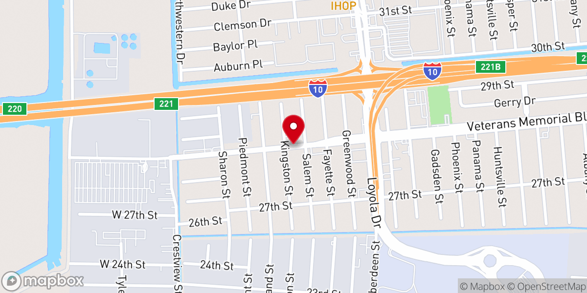 Map showing location of Guiding Light Missionary Church
