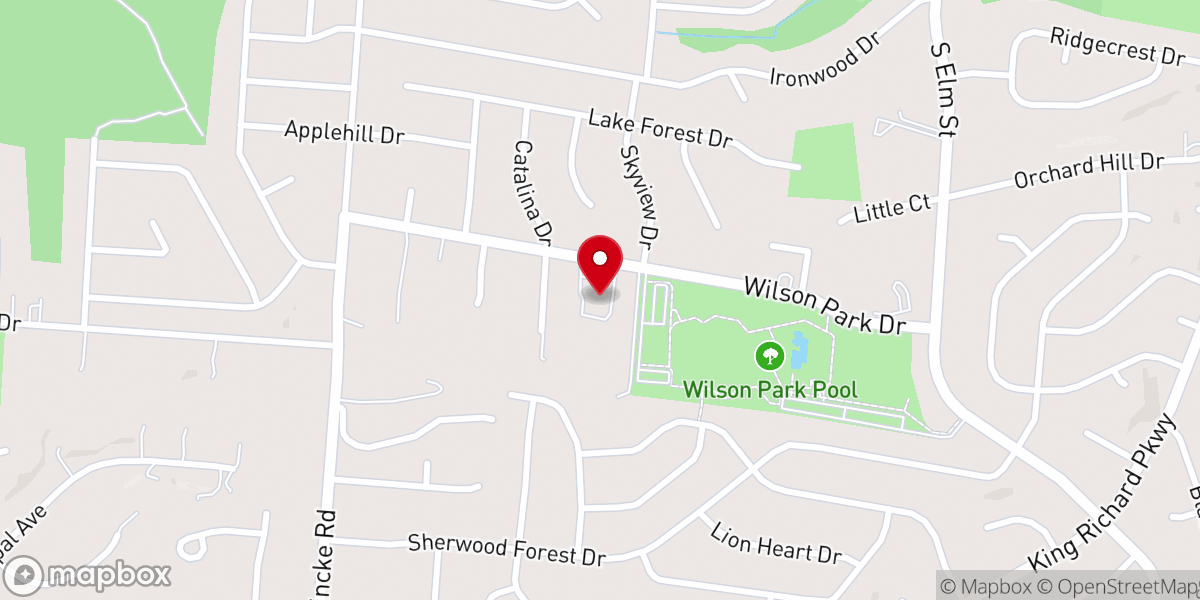 Map showing location of Bethel Baptist Church-West Carrollton