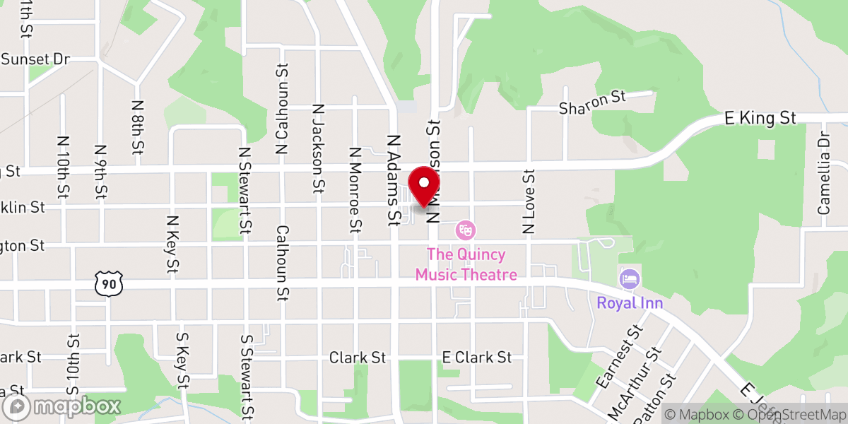 Map showing location of Centenary United Methodist Church