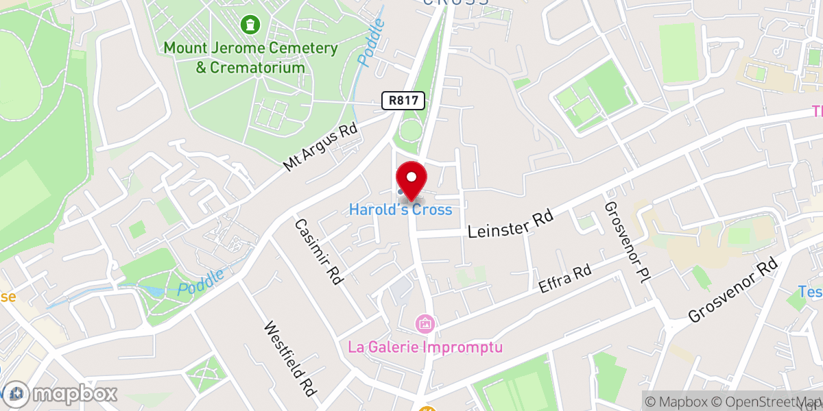 Map showing location of The Friary - Bray