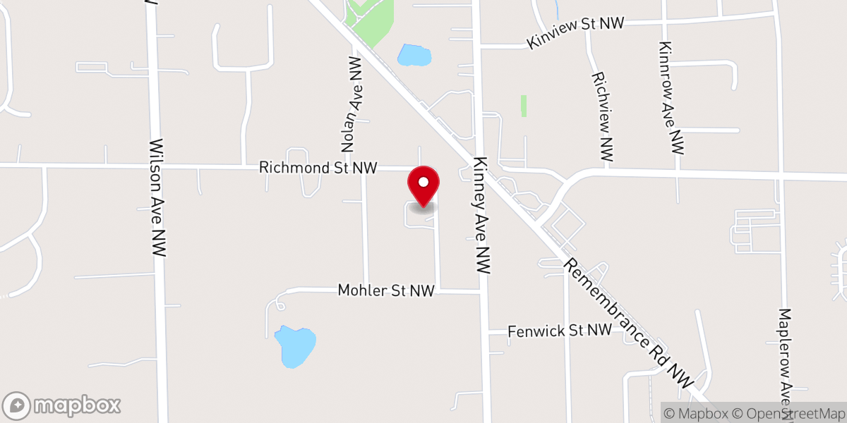 Map showing location of Walker United Reformed Church