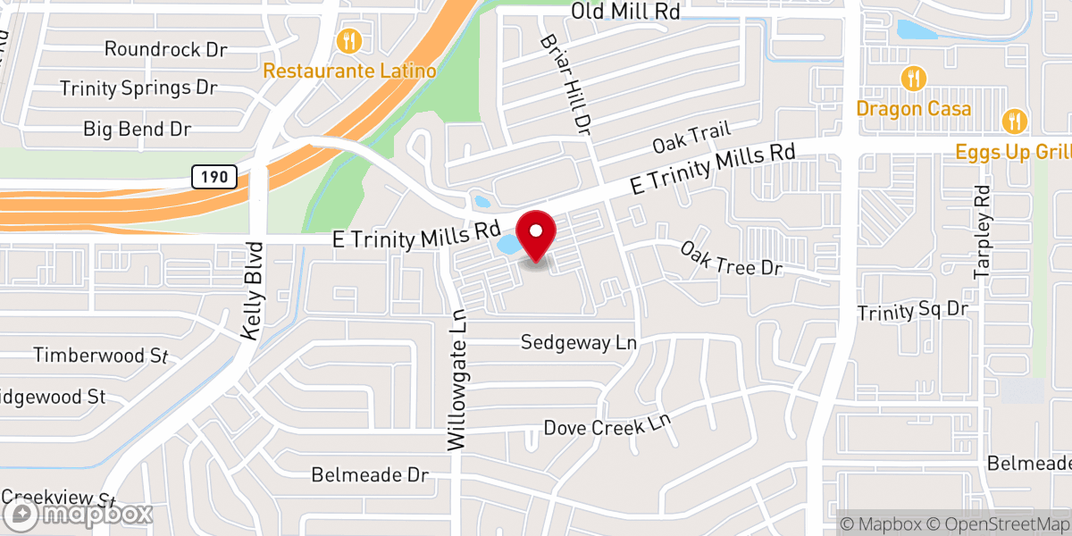 Map showing location of Covenant Church South Campus