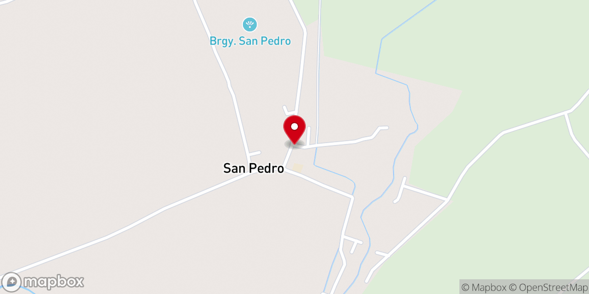 Map showing location of San Pedro Roman Catholic Chapel - Diocese of Cabanatuan