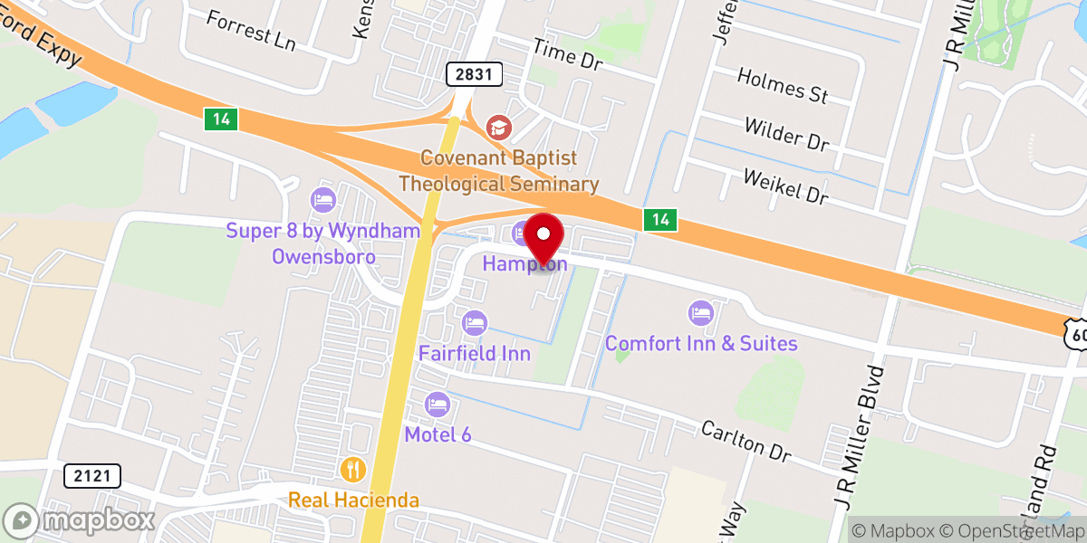 Map showing location of RiverTree Church