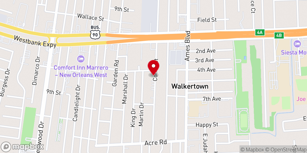 Map showing location of Heavenly Star Missionary Baptist