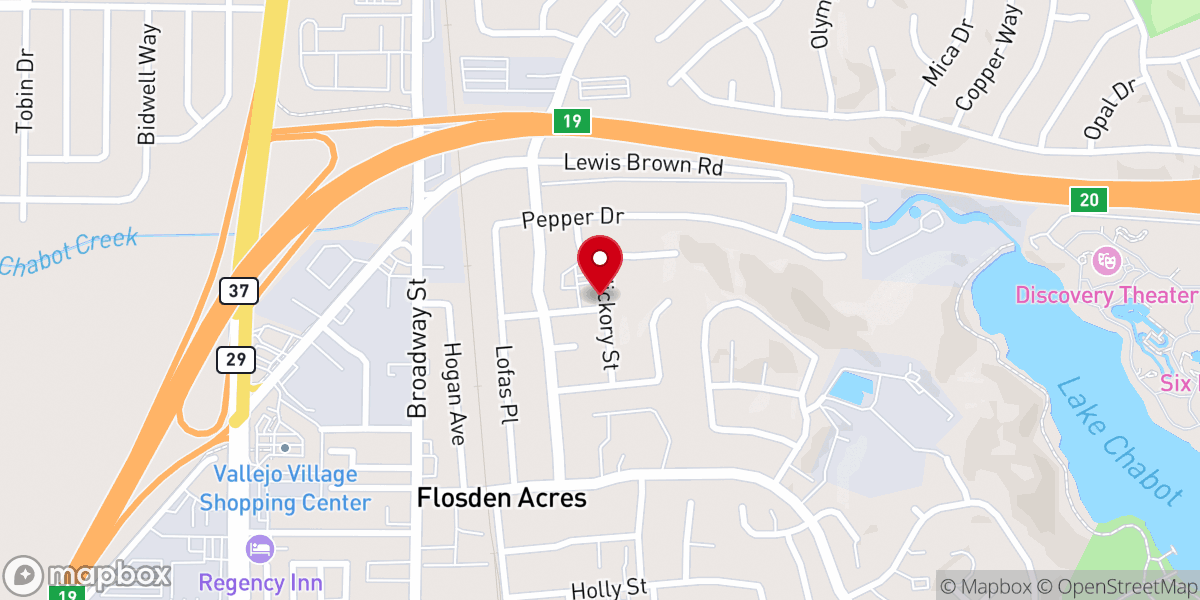 Map showing location of Union Baptist Church