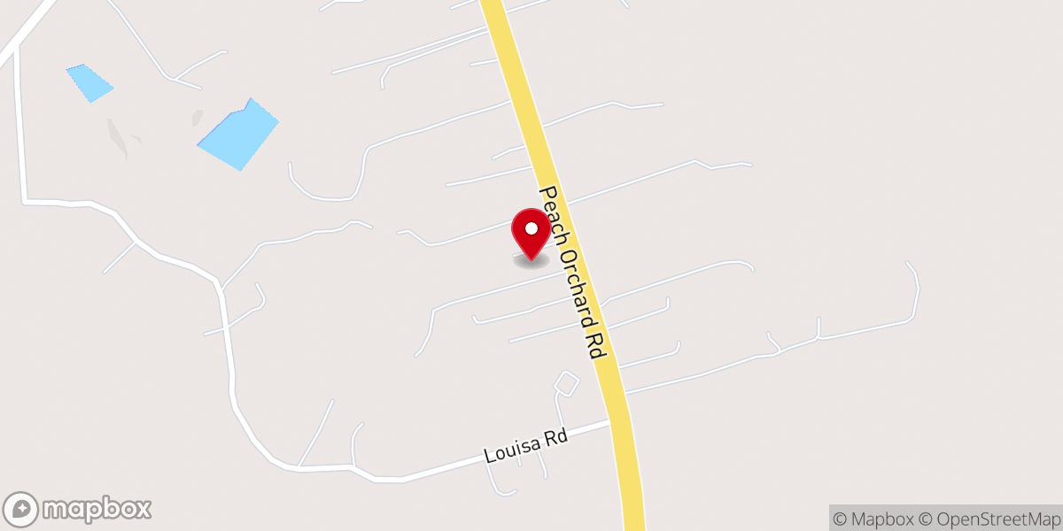 Map showing location of South Haven Baptist Church