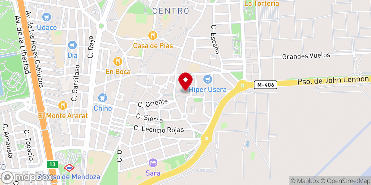 Map showing location of S. I. Catedral de Santa María Magdalena de Getafe