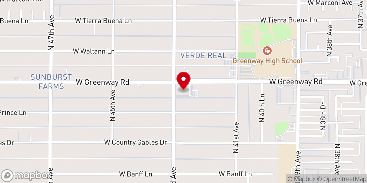 Map showing location of Northwest Chinese Baptist Church