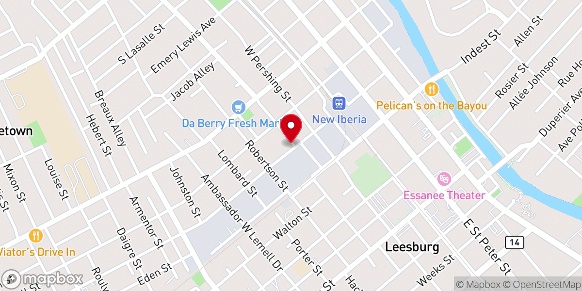 Map showing location of Solid Rock Baptist Church