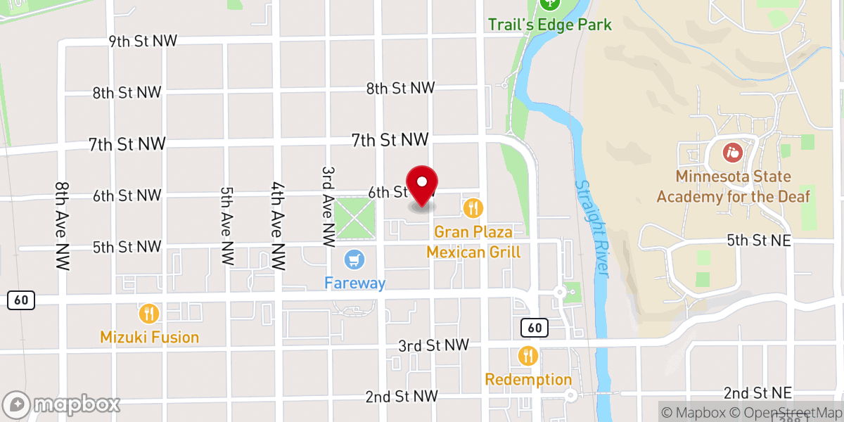 Map showing location of Triumphant Life Assembly of God