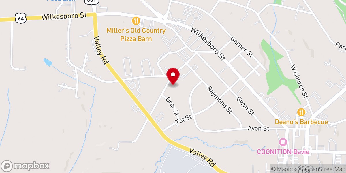 Map showing location of NewFound Grace Church