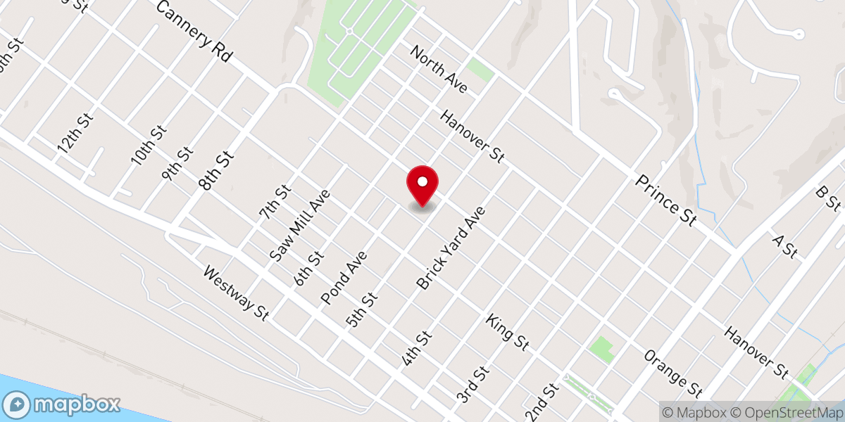 Map showing location of Northumberland Christian School