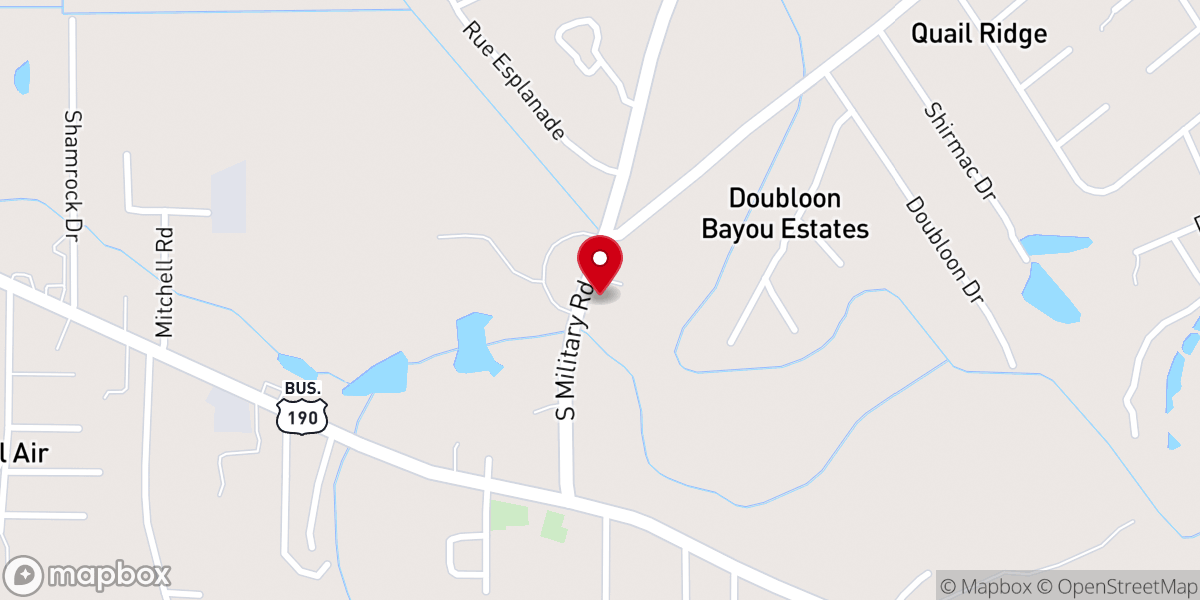 Map showing location of Trinity Presbyterian