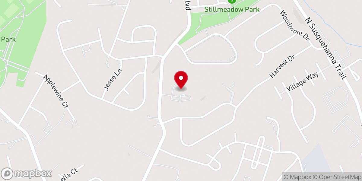 Map showing location of Zion Lutheran Church