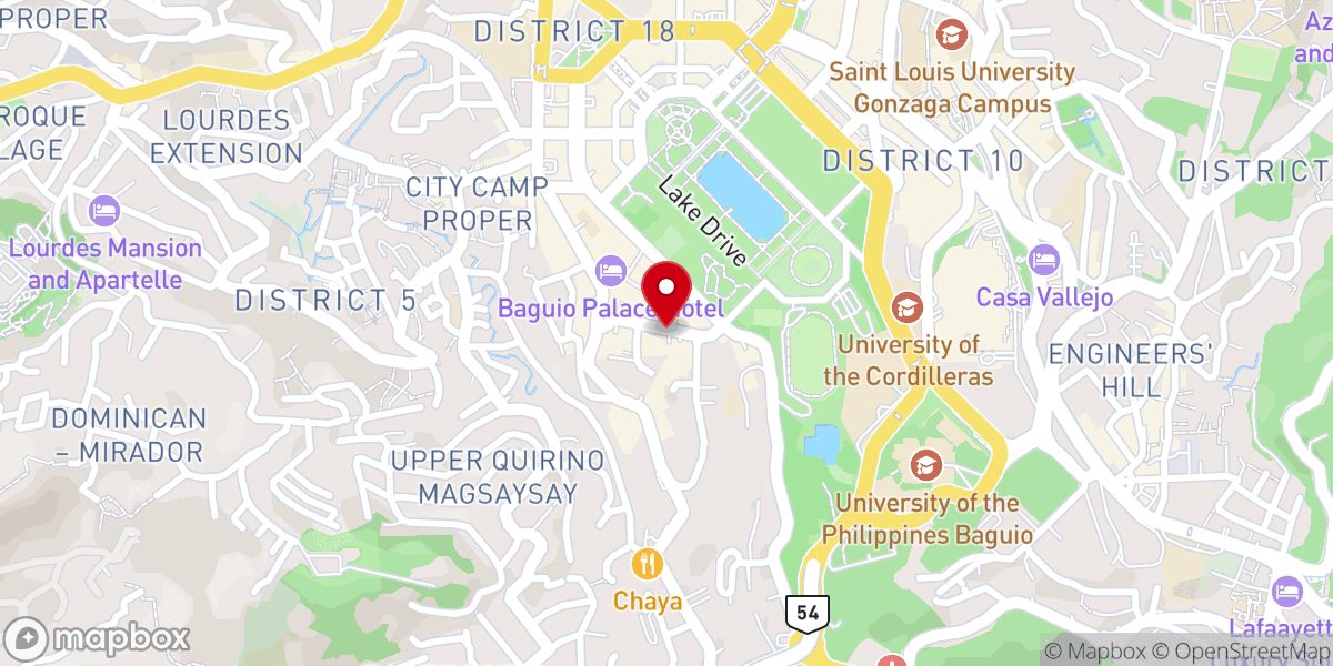 Map showing location of Lighthouse Baptist Church - Baguio City