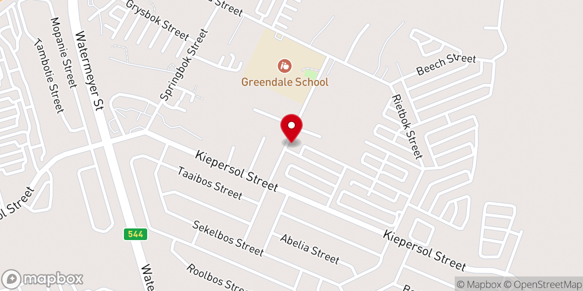 Map showing location of APOSTOLIC FAITH MISSION ( Potter’s House)