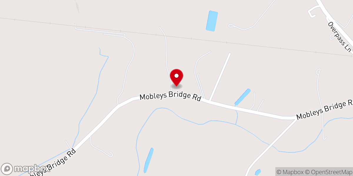 Map showing location of White Oak Church