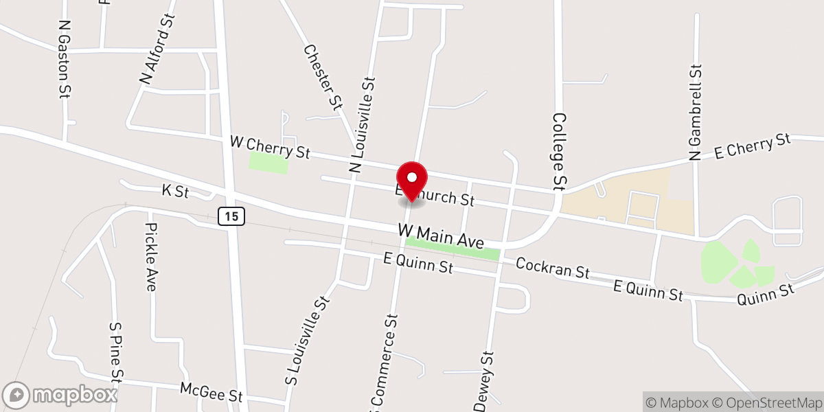 Map showing location of Adams Fellowship Center