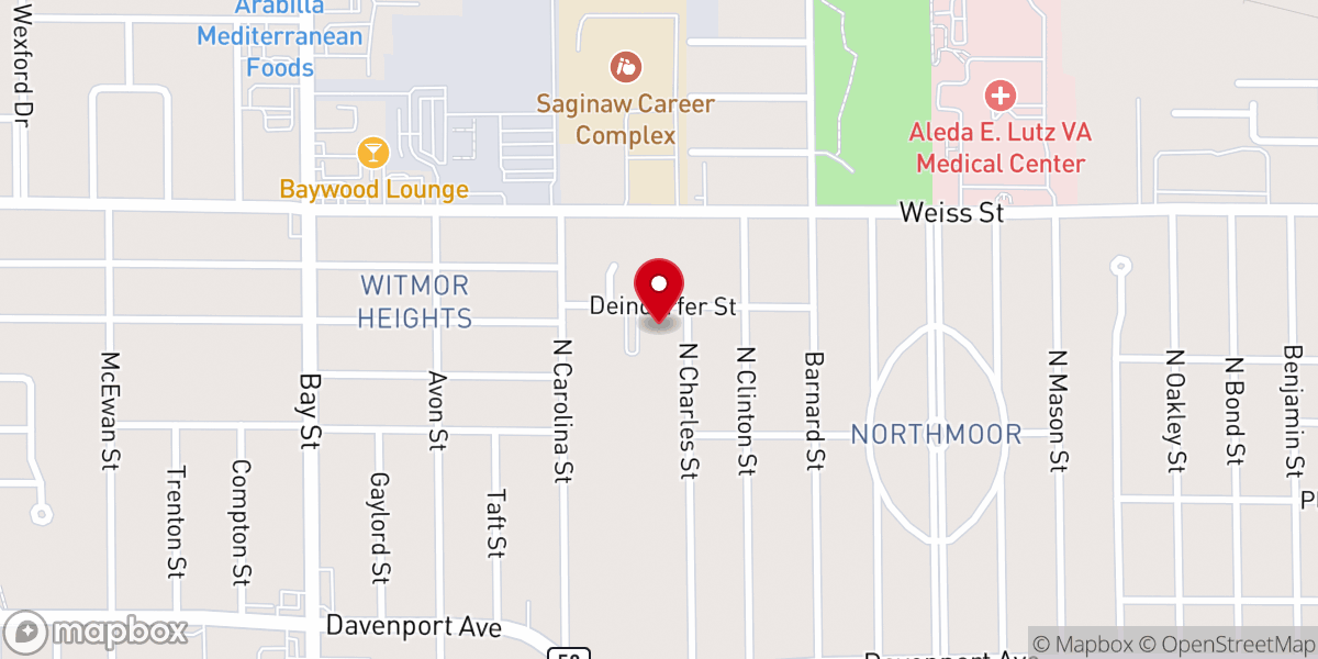 Map showing location of Christ the Good Shepherd Catholic Parish