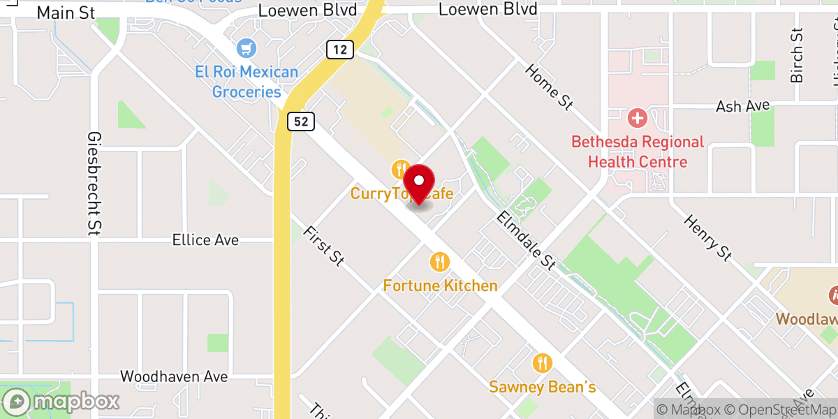 Map showing location of Daily Life Church Steinbach