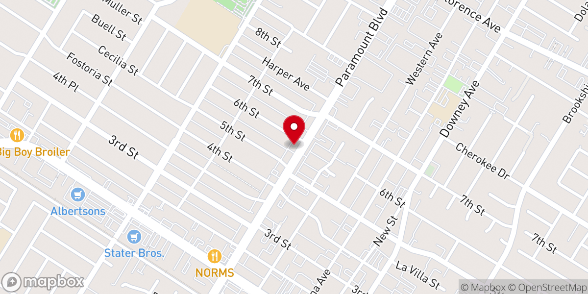 Map showing location of Messiah Lutheran Church