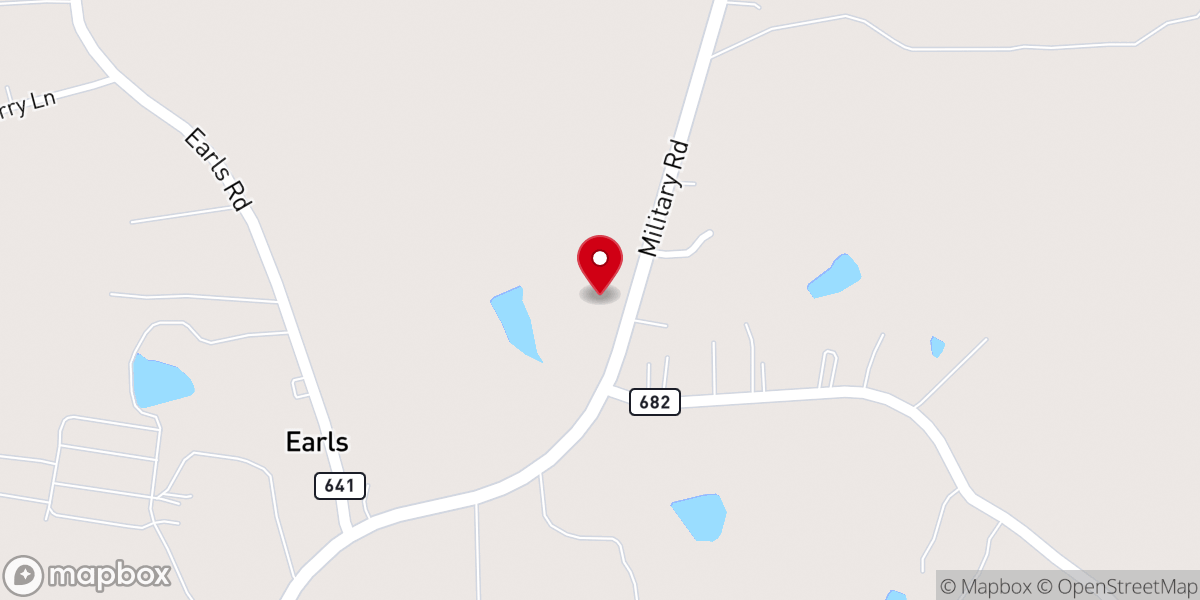 Map showing location of Rocky Hill United Methodist Church