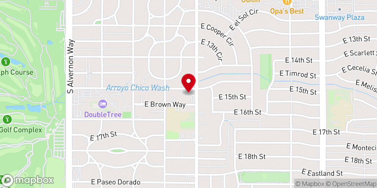 Map showing location of Central Church of the Nazarene