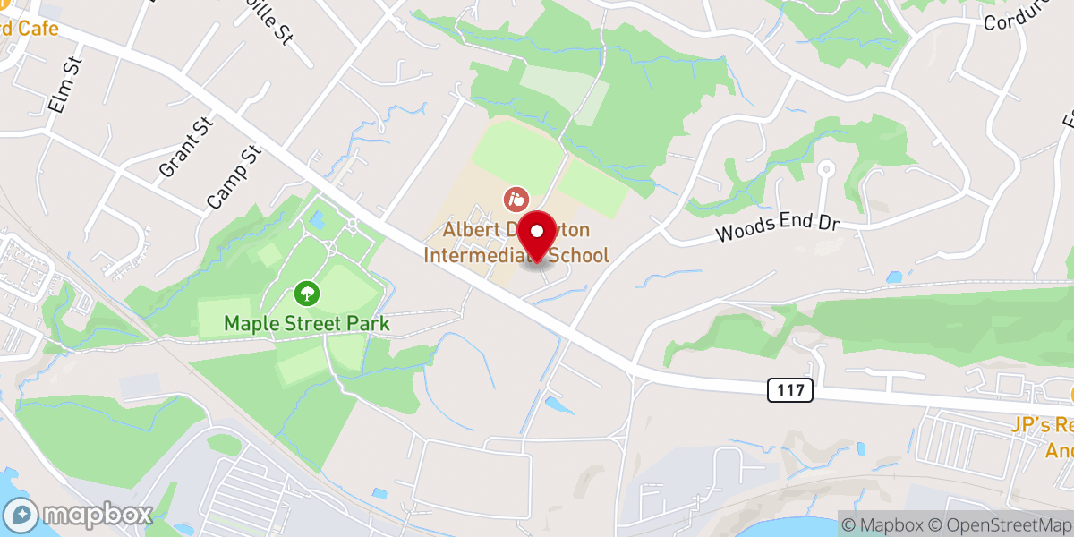 Map showing location of VT Korean American United Methodist Church