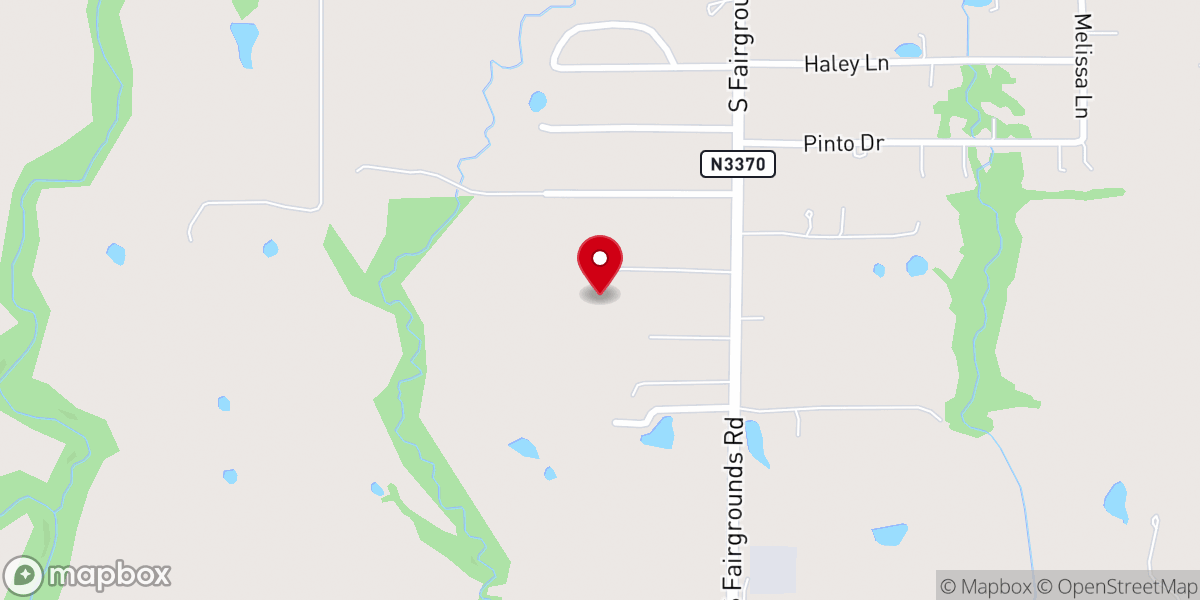 Map showing location of Cross Brand Cowboy church