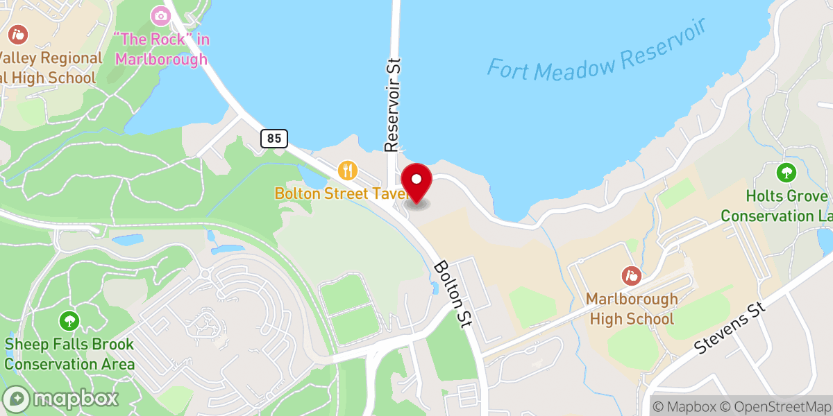 Map showing location of St. Stephen Lutheran Church