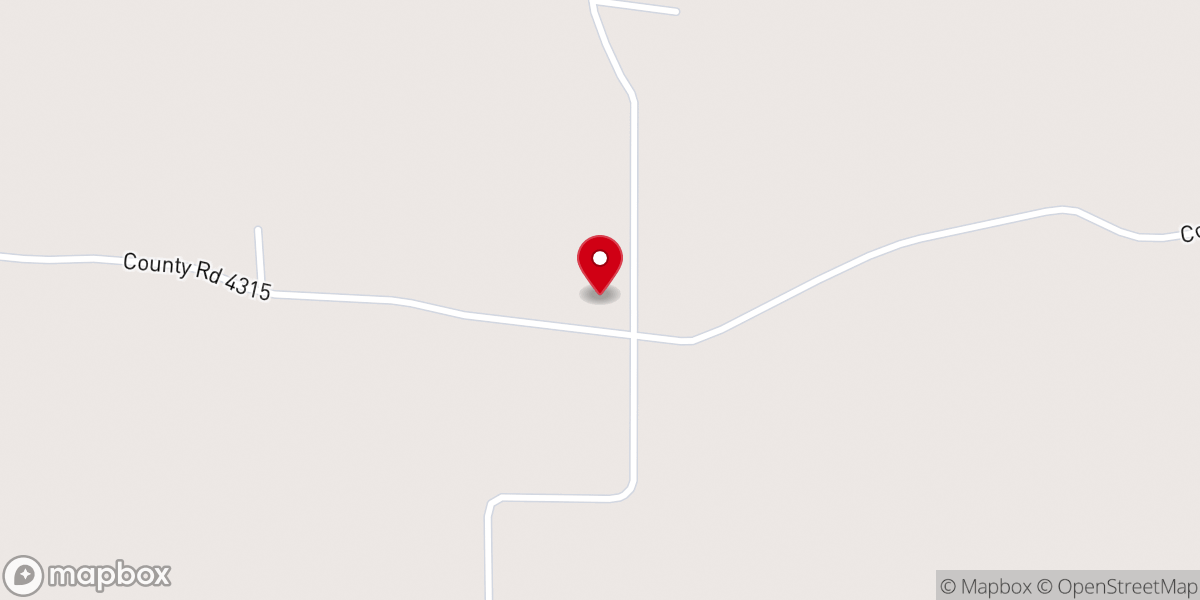 Map showing location of County Line Holiness Church