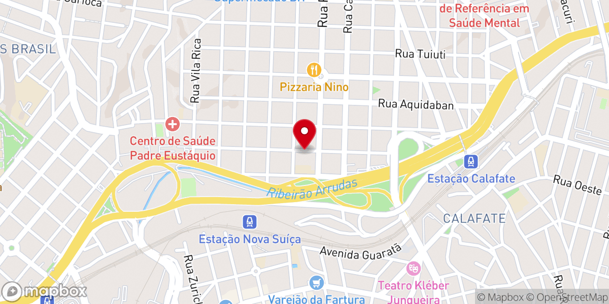 Map showing location of Igreja Esperança