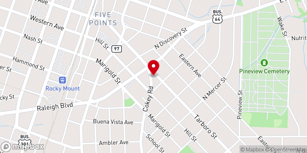 Map showing location of God of Deliverance Ministries
