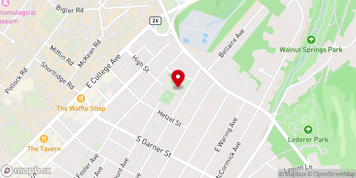 Map showing location of Friends Meeting-State College