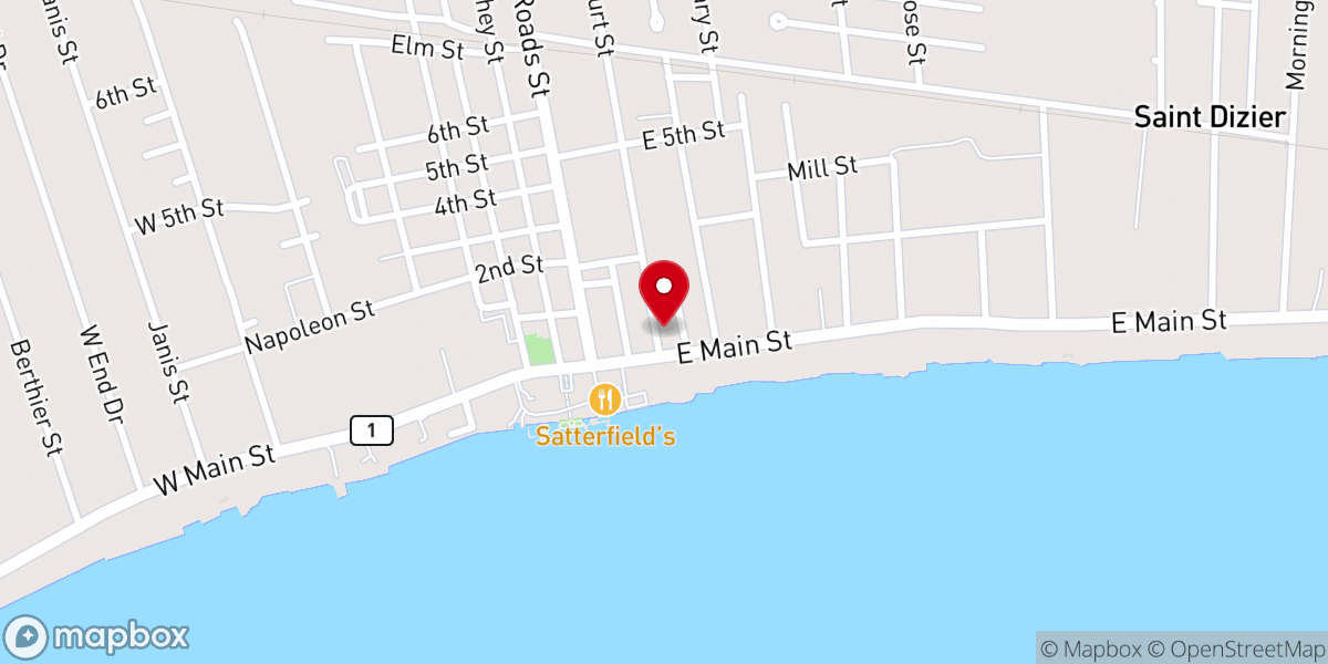 Map showing location of Pointe Coupée Parish Assessor's Office