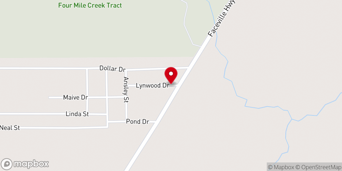 Map showing location of New Life Ministry