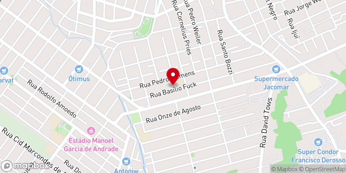 Map showing location of Igreja Casa da Bênção Curitiba