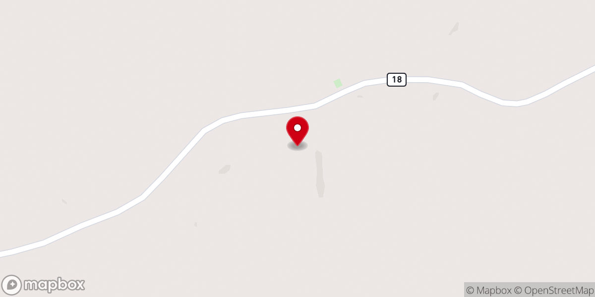 Map showing location of Antioch Baptist Church